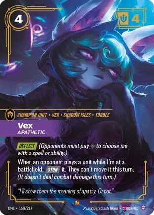 Vex - Apathetic (150/219) [Unleashed] Foil