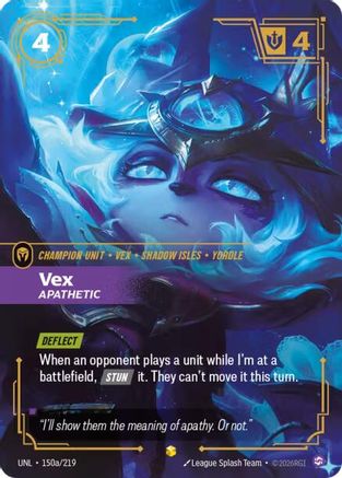 Vex - Apathetic (Alternate Art) (150a/219) [Unleashed] Foil