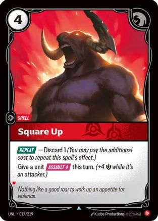 Square Up (017/219) [Unleashed] Foil