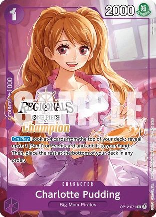 Charlotte Pudding (Regionals Champion Card Set 26-27) [One Piece Promotion Cards] Promo