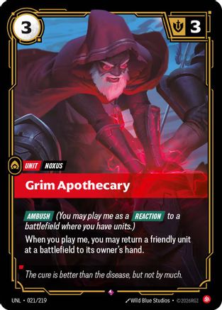 Grim Apothecary (021/219) [Unleashed] Foil