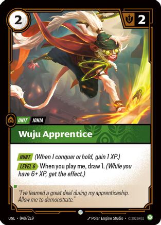 Wuju Apprentice (040/219) [Unleashed] Foil
