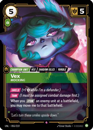 Vex - Mocking (055/219) [Unleashed] Foil
