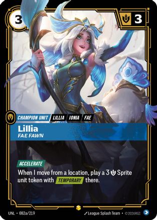 Lillia - Fae Fawn (Alternate Art) (082a/219) [Unleashed] Foil