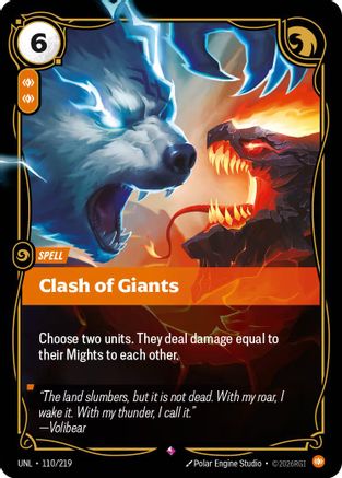 Clash of Giants (110/219) [Unleashed] Foil