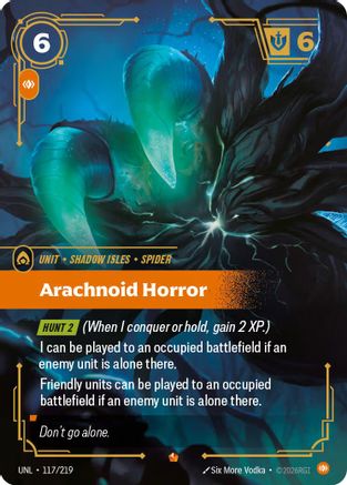 Arachnoid Horror (117/219) [Unleashed] Foil