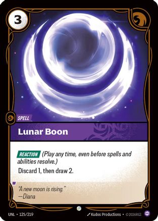 Lunar Boon (125/219) [Unleashed] Foil