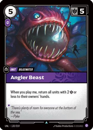 Angler Beast (132/219) [Unleashed] Foil
