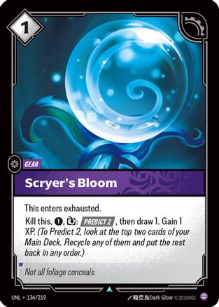 Scryer's Bloom (136/219) [Unleashed] Foil