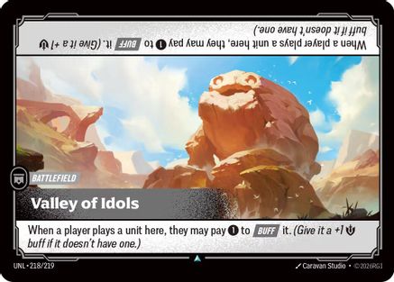 Valley of Idols (218/219) [Unleashed] Foil
