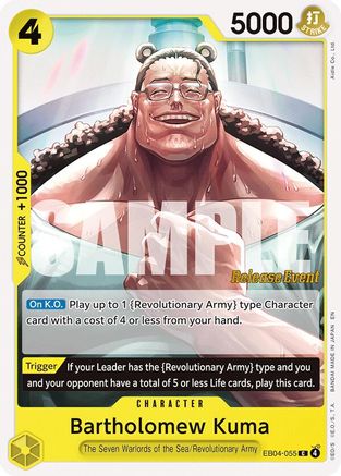 Bartholomew Kuma (EB04-055) [Adventure on Kami's Island Release Event Cards] Common