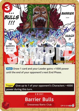 Barrier Bulls [Adventure on Kami's Island Release Event Cards] Uncommon