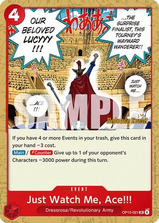 Just Watch Me, Ace!!! [Adventure on Kami's Island Release Event Cards] Uncommon