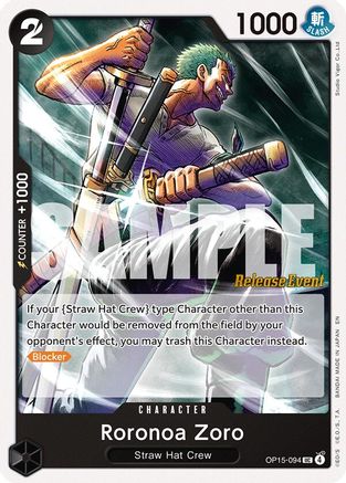 Roronoa Zoro (OP15-094) [Adventure on Kami's Island Release Event Cards] Uncommon