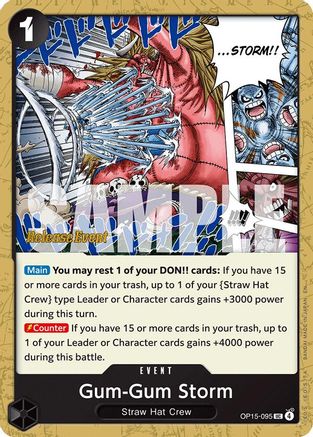 Gum-Gum Storm [Adventure on Kami's Island Release Event Cards] Uncommon