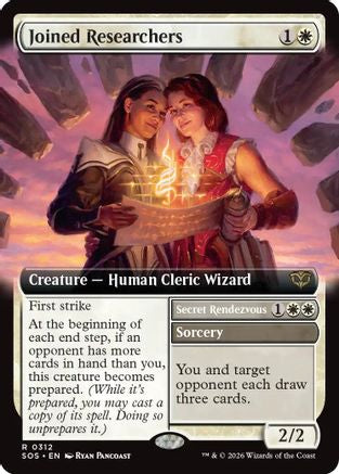Joined Researchers (Extended Art) (SOS-312) - Secrets of Strixhaven