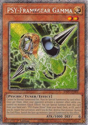 PSY-Framegear Gamma (Platinum Secret Rare) [RA05-EN006] Platinum Secret Rare