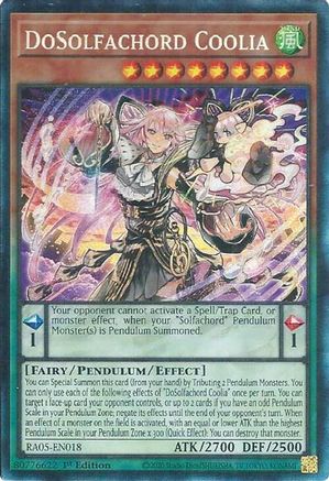 DoSolfachord Coolia (Prismatic Collector's Rare) [RA05-EN018] Prismatic Collector's Rare
