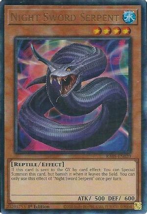 Night Sword Serpent (Prismatic Ultimate Rare) [RA05-EN020] Prismatic Ultimate Rare