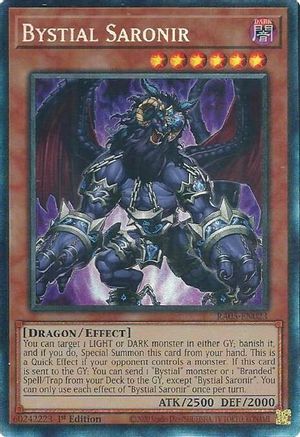 Bystial Saronir (Prismatic Collector's Rare) [RA05-EN023] Prismatic Collector's Rare