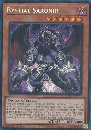 Bystial Saronir (Secret Rare) [RA05-EN023] Secret Rare