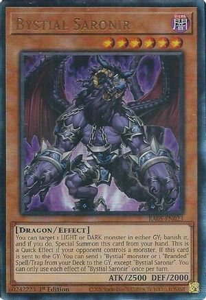Bystial Saronir (Prismatic Ultimate Rare) [RA05-EN023] Prismatic  Ultimate Rare