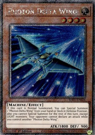 Photon Delta Wing (Platinum Secret Rare) [RA05-EN026] Platinum Secret Rare