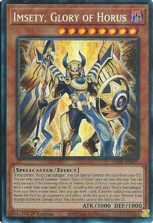 Imsety, Glory of Horus (Prismatic Collector's Rare) [RA05-EN027] Prismatic Collector's Rare