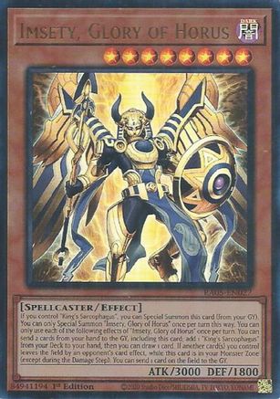 Imsety, Glory of Horus (Ultra Rare) [RA05-EN027] Ultra Rare
