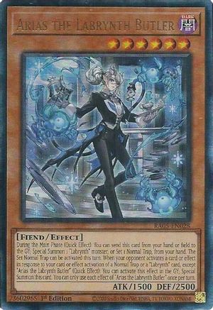 Arias the Labrynth Butler (Prismatic Ultimate Rare) [RA05-EN028] Prismatic Ultimate Rare