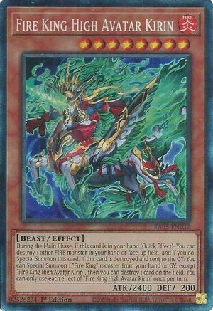 Fire King High Avatar Kirin (Prismatic Collector's Rare) [RA05-EN032] Prismatic Collector's Rare