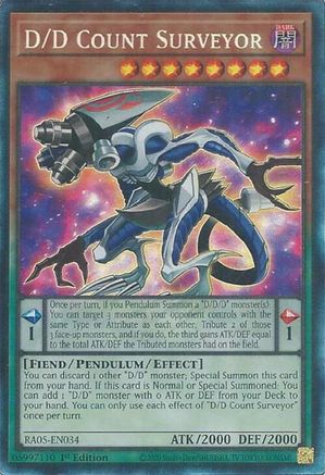 D/D Count Surveyor (Prismatic Collector's Rare) [RA05-EN034] Prismatic Collector's Rare