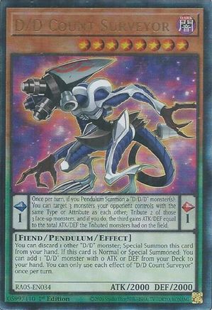 D/D Count Surveyor (Prismatic Ultimate Rare) [RA05-EN034] Prismatic Ultimate Rare