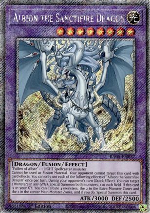 Albion the Sanctifire Dragon (Platinum Secret Rare) [RA05-EN037] Platinum Secret Rare