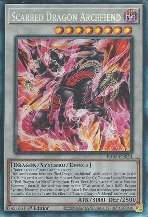 Scarred Dragon Archfiend (Prismatic Collector's Rare) [RA05-EN044] Prismatic Collector's Rare