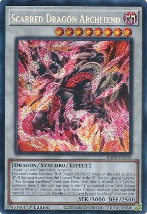 Scarred Dragon Archfiend (Secret Rare) [RA05-EN044] Secret Rare