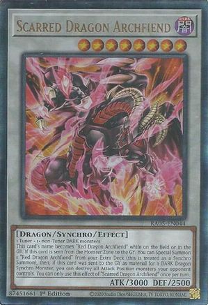 Scarred Dragon Archfiend (Prismatic Ultimate Rare) [RA05-EN044] Prismatic Ultimate Rare