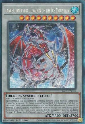 Lancea, Ancestral Dragon of the Ice Mountain (Prismatic Collector's Rare) [RA05-EN045] Prismatic Collector's Rare