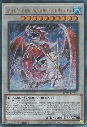 Lancea, Ancestral Dragon of the Ice Mountain (Prismatic Ultimate Rare) [RA05-EN045] Prismatic Ultimate Rare