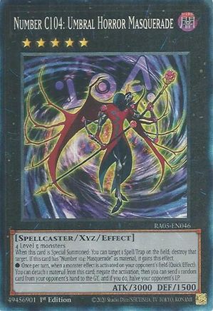 Number C104: Umbral Horror Masquerade (Prismatic Collector's Rare) [RA05-EN046] Prismatic Collector's Rare