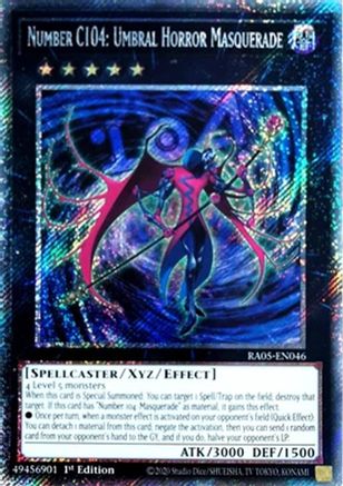 Number C104: Umbral Horror Masquerade (Platinum Secret Rare) [RA05-EN046] Platinum Secret Rare