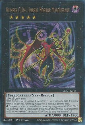 Number C104: Umbral Horror Masquerade (Prismatic Ultimate Rare) [RA05-EN046] Prismatic Ultimate Rare