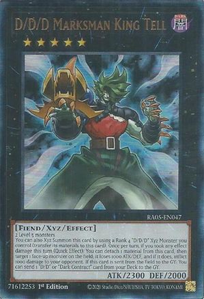 D/D/D Marksman King Tell (Prismatic Ultimate Rare) [RA05-EN047] Prismatic Ultimate Rare