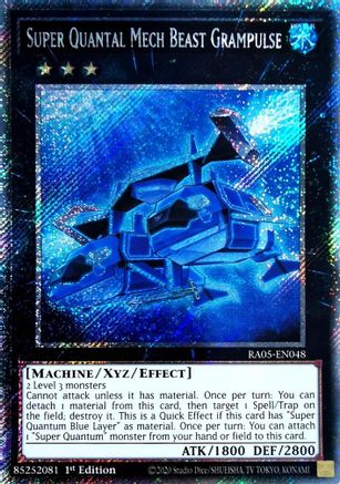 Super Quantal Mech Beast Grampulse (Platinum Secret Rare) [RA05-EN048] Platinum Secret Rare