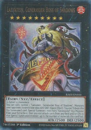 Laevatein, Generaider Boss of Shadows (Prismatic Ultimate Rare) [RA05-EN051] Prismatic Ultimate Rare