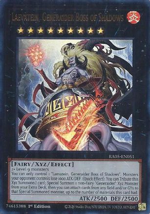Laevatein, Generaider Boss of Shadows (Ultra Rare) [RA05-EN051] Ultra Rare