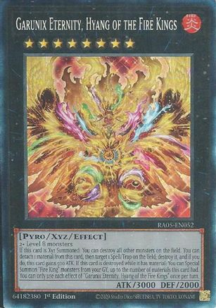 Garunix Eternity, Hyang of the Fire Kings (Prismatic Collector's Rare) [RA05-EN052] Prismatic Collector's Rare