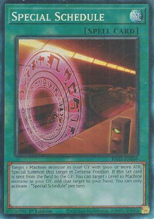 Special Schedule (Prismatic Collector's Rare) [RA05-EN060] Prismatic Collector's Rare
