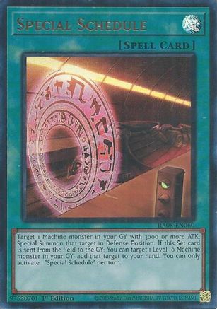 Special Schedule (Ultra Rare) [RA05-EN060] Ultra Rare