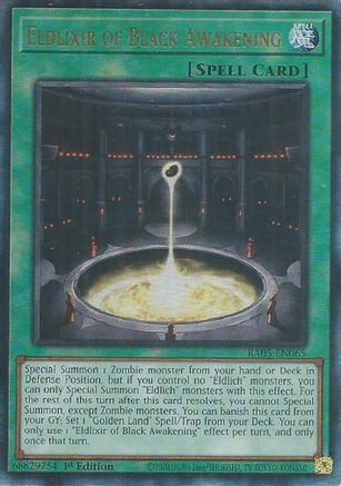 Eldlixir of Black Awakening (Prismatic Ultimate Rare) [RA05-EN065] Prismatic Ultimate Rare